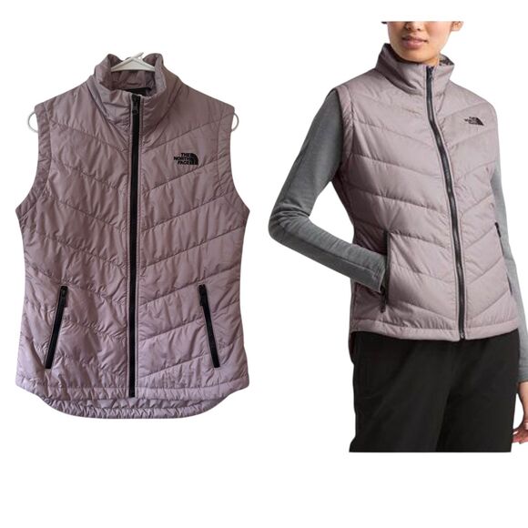 The North Face Women's SMALL Purple Lilac Quilted Puffer Vest Sleeveless Jacket - Picture 1 of 5